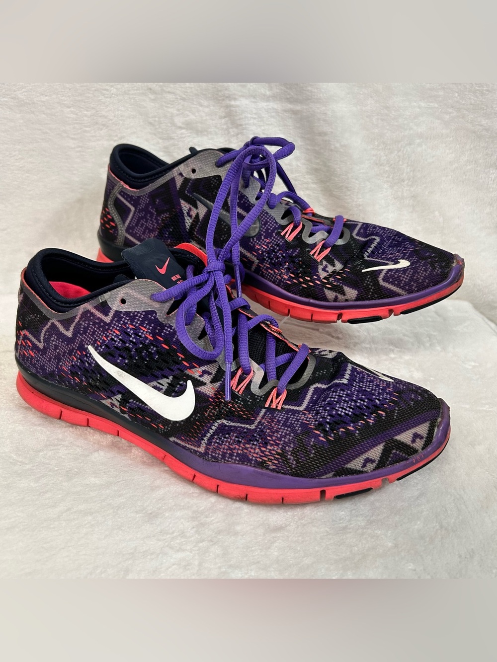 Nike Free TR Fit 4 Women's Sneakers Size 9 Purple Aztec Athletic Running